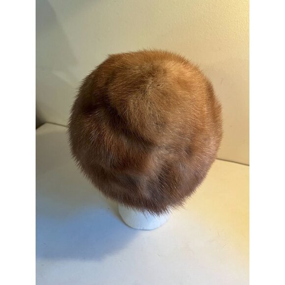 Vintage Union Made Womens Mink Hat Light Brown